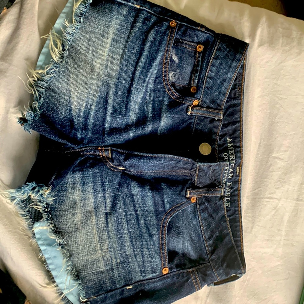 American eagle denim jean shorts size 2